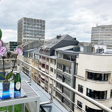 Unique Penthouse Terrasse Privative 1-4 Personnes A Cote De Louis Vuitton Apartment Luxembourg